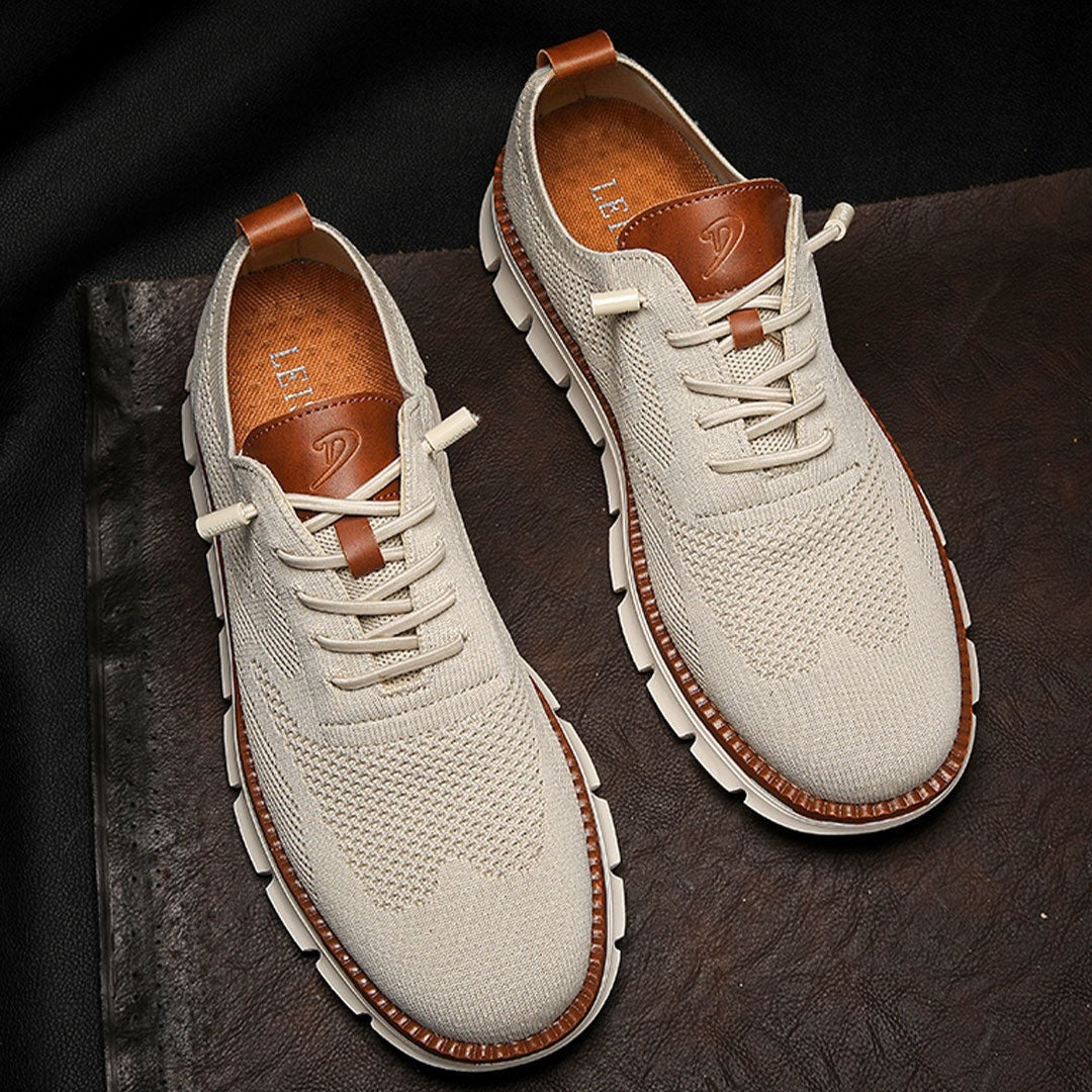 Urban – Baskets Homme en Maille Confortable – Beige – Édition limitée