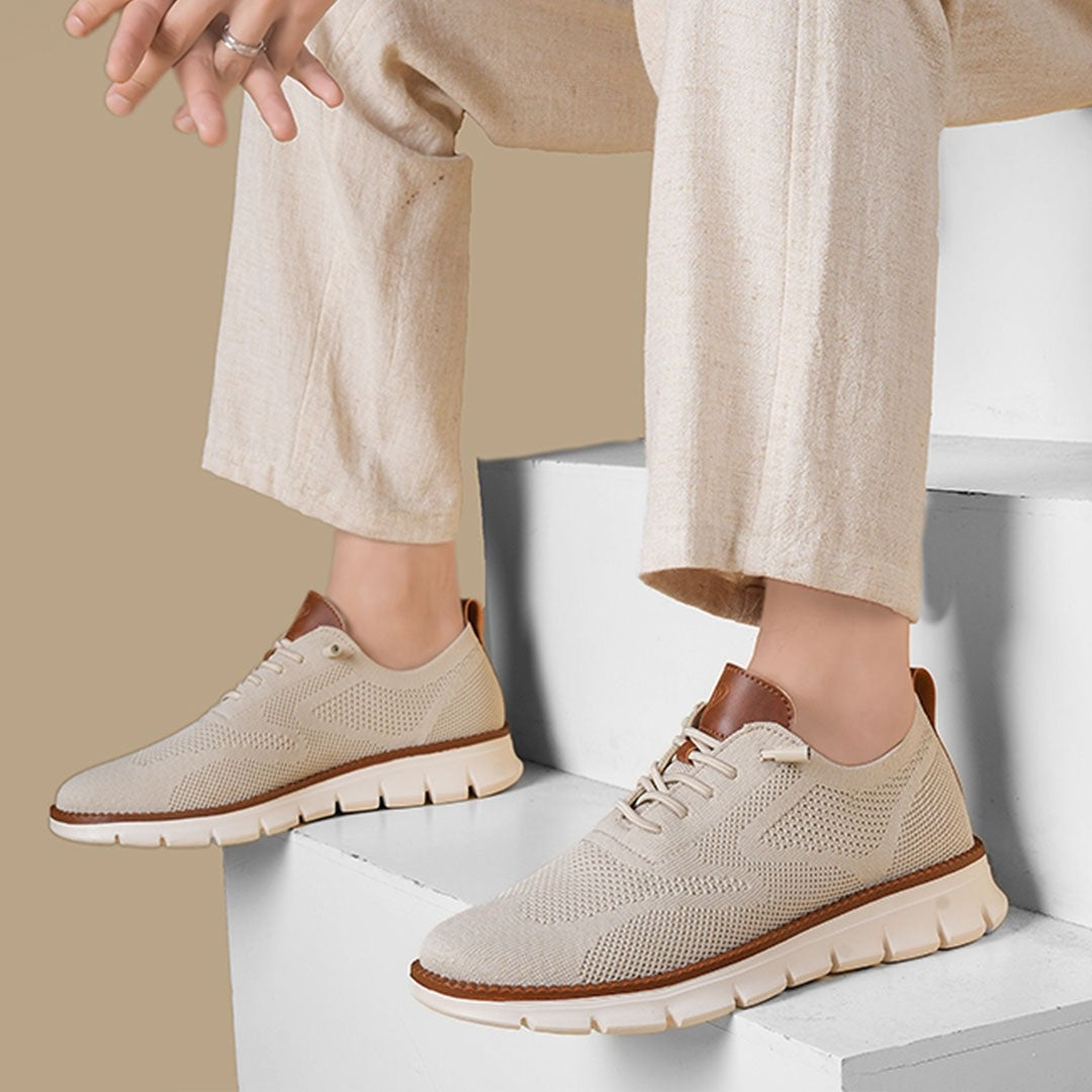 Urban – Baskets Homme en Maille Confortable – Beige – Édition limitée