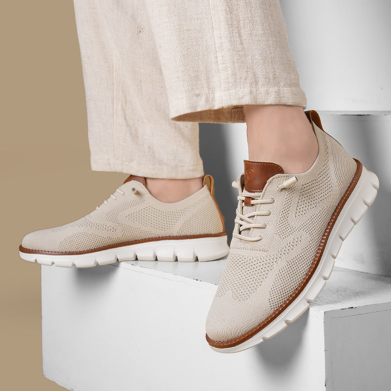 Urban – Baskets Homme en Maille Confortable – Beige – Édition limitée