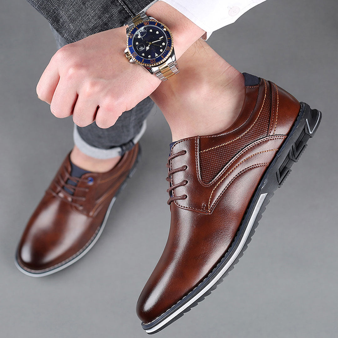 York - Chaussures hommes ultra confortables en maille premium - Marron