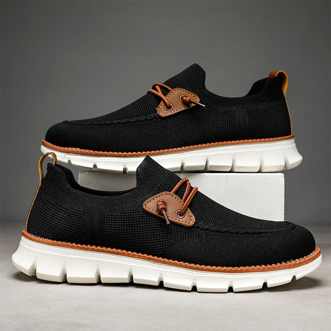 Amauti – Mocassins Homme Ultra-Confort Toutes Saisons en Cuir Premium – Noir