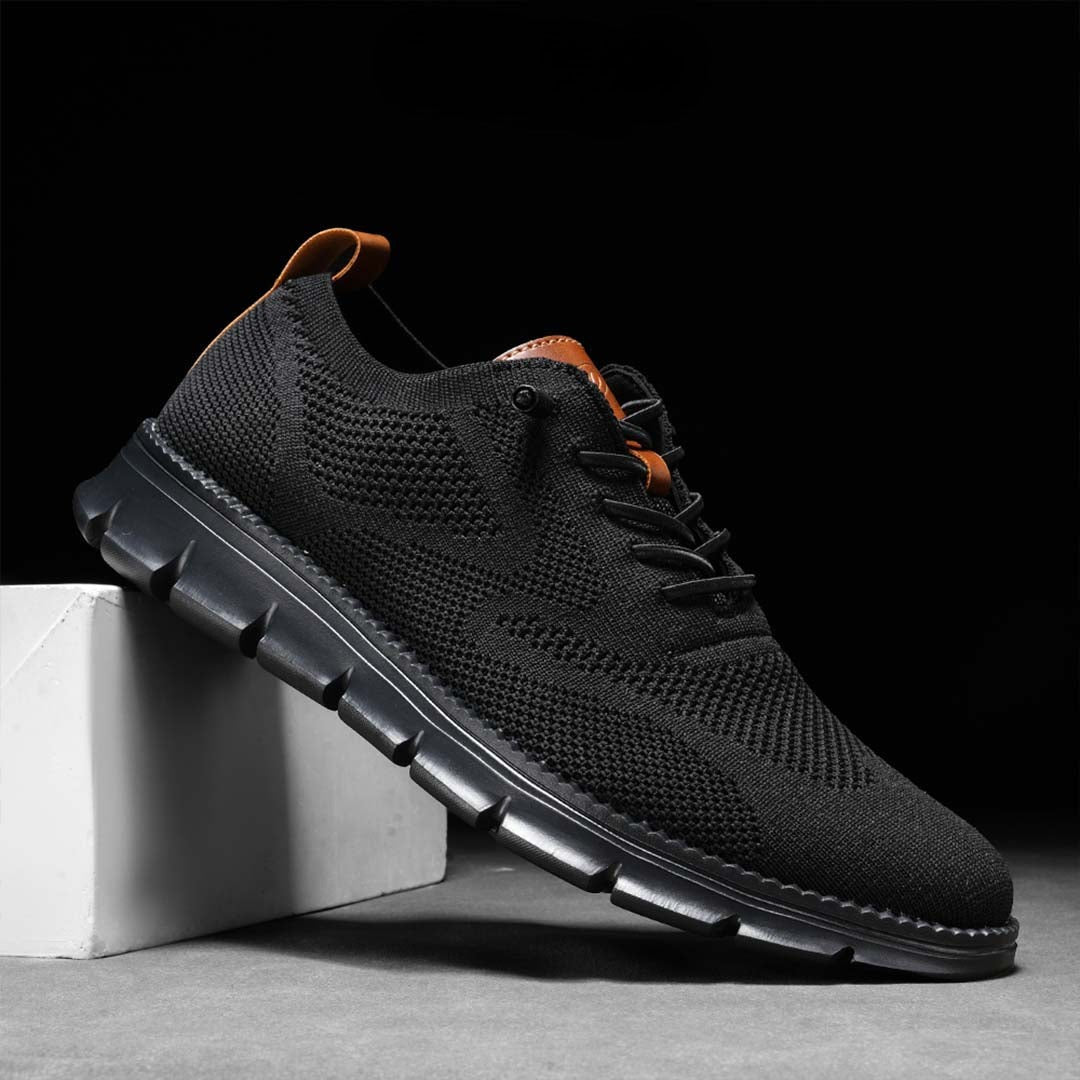 Urban Blackout – Baskets Homme Ultra-Confort Toutes Saisons en Maille Premium – Noir