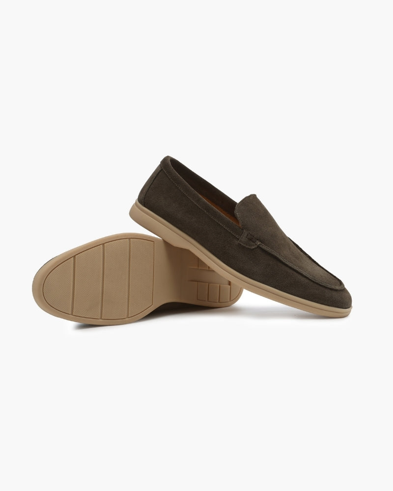 St. James – Mocassins confortables en daim marron