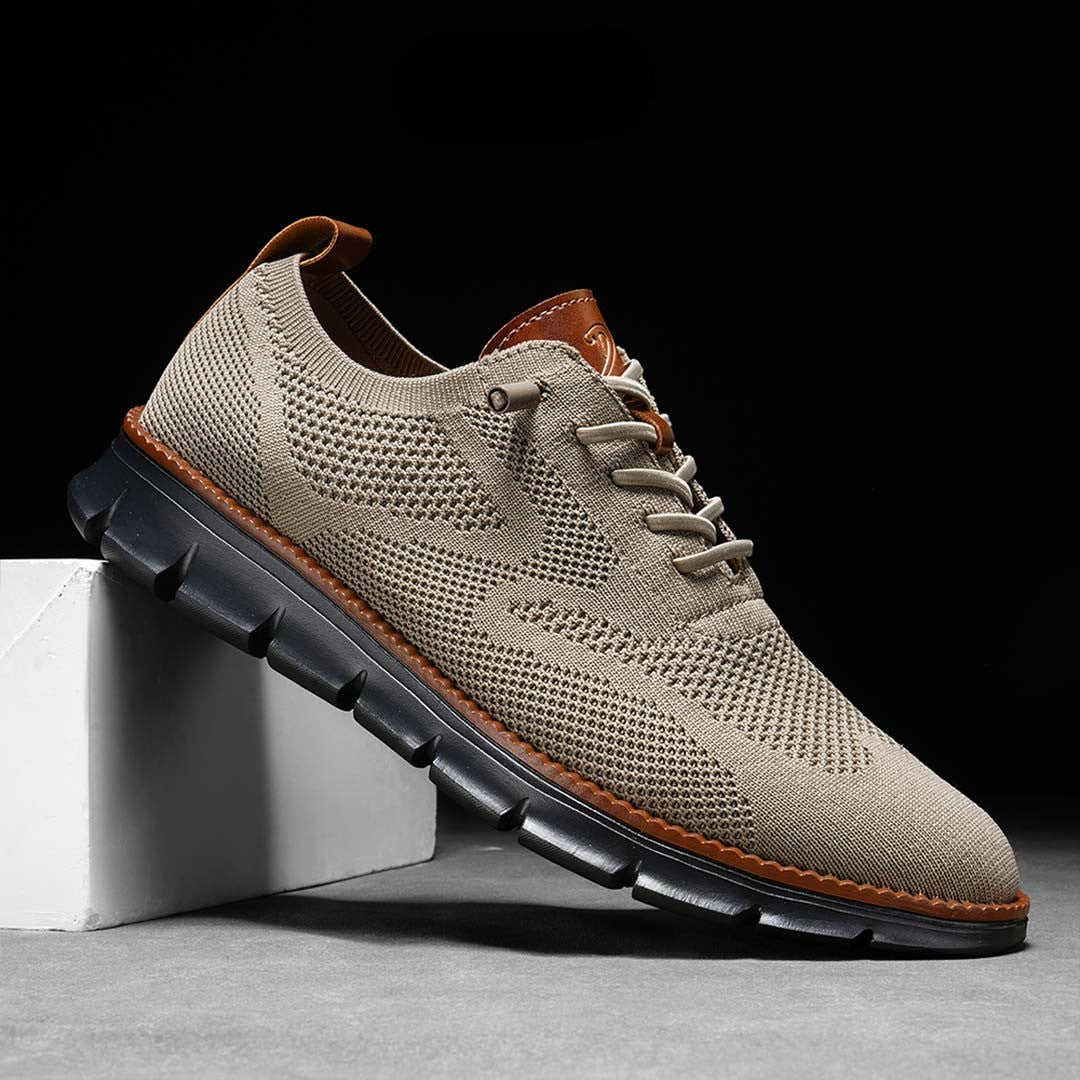 Urban Blackout – Baskets Homme Ultra-Confort Toutes Saisons en Maille Premium – Marron