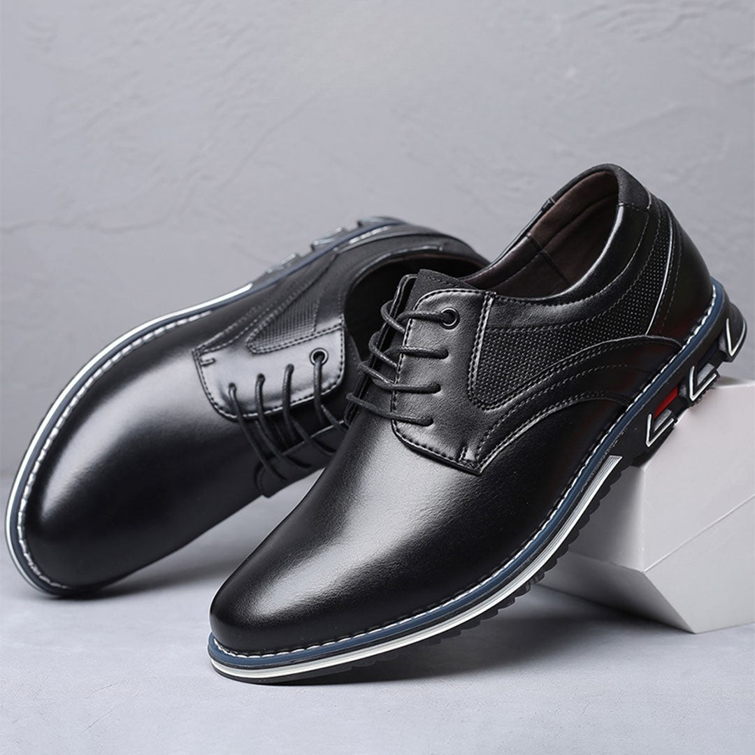 York - Chaussures Hommes Chaussures basses ultra confortables en maille premium - Noir