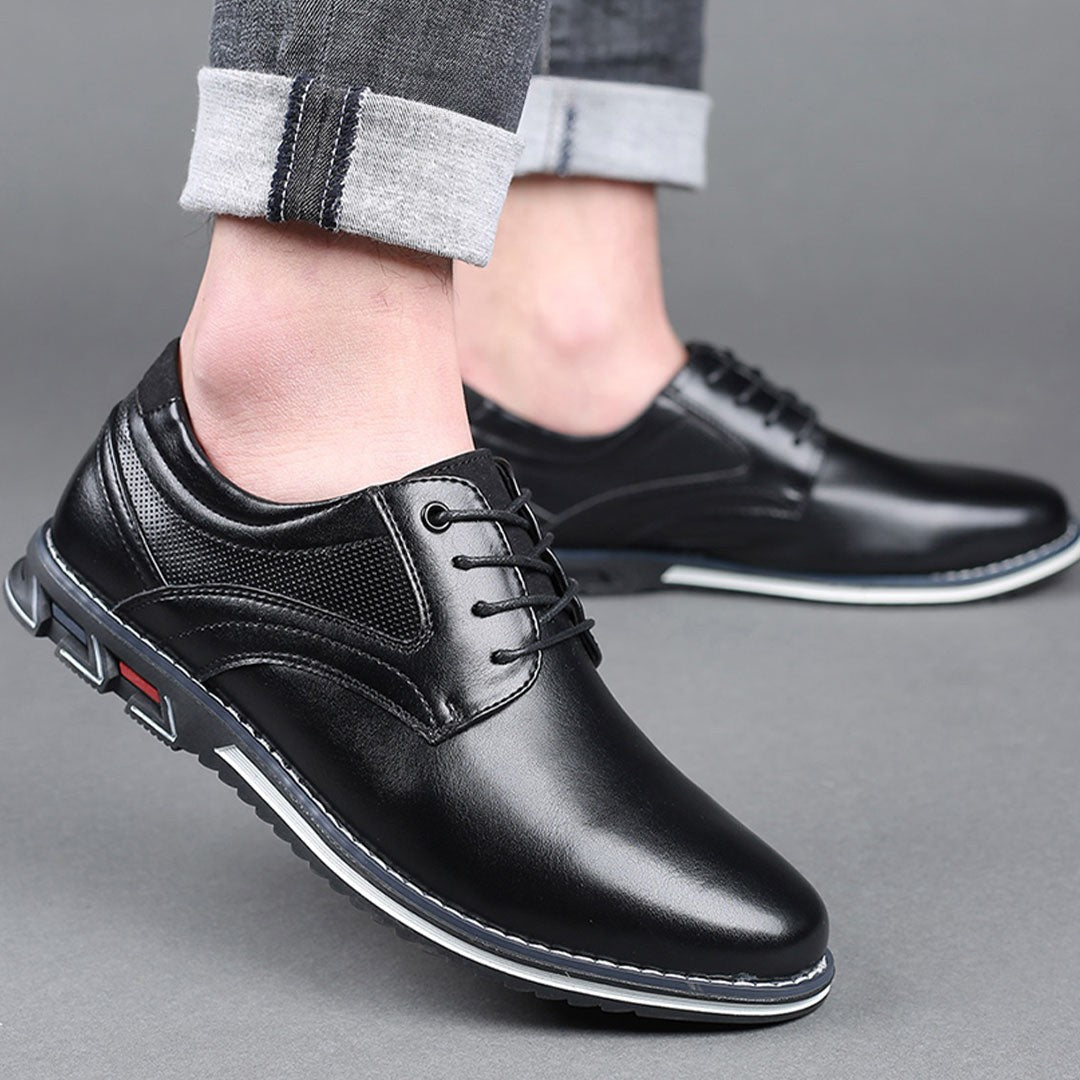York - Chaussures Hommes Chaussures basses ultra confortables en maille premium - Noir