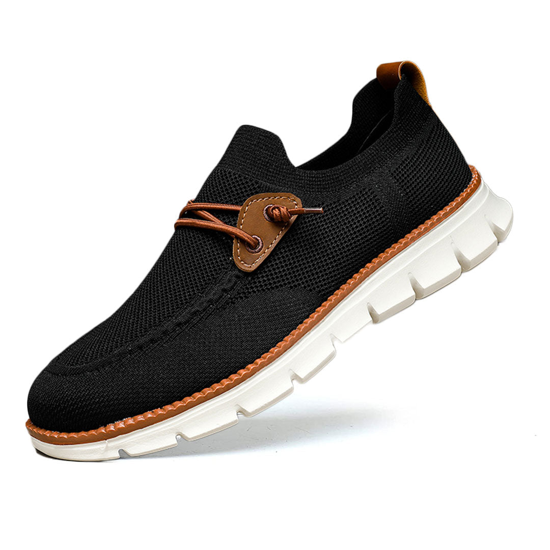 Amauti – Mocassins Homme Ultra-Confort Toutes Saisons en Cuir Premium – Noir