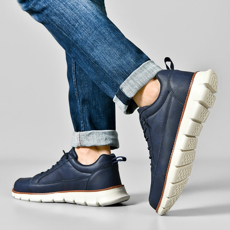 St. James AeroFlex – Baskets pour homme ultra-confortables et élégantes – Bleu