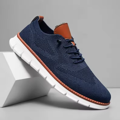 Urban – Baskets Homme en Maille Confortable – Élégance – Bleu Royal