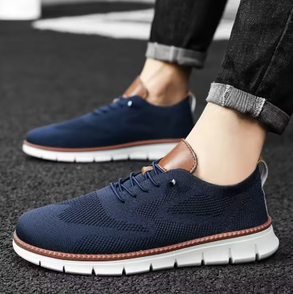 Urban – Baskets Homme en Maille Confortable – Élégance – Bleu Royal