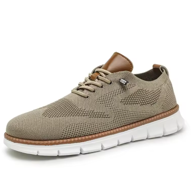 Urban – Baskets Homme en Maille Confortable – Sable Chic – Beige