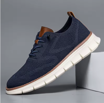 Urban – Baskets Homme en Maille Confortable – Élégance – Bleu Royal