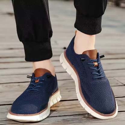 Urban – Baskets Homme en Maille Confortable – Élégance – Bleu Royal