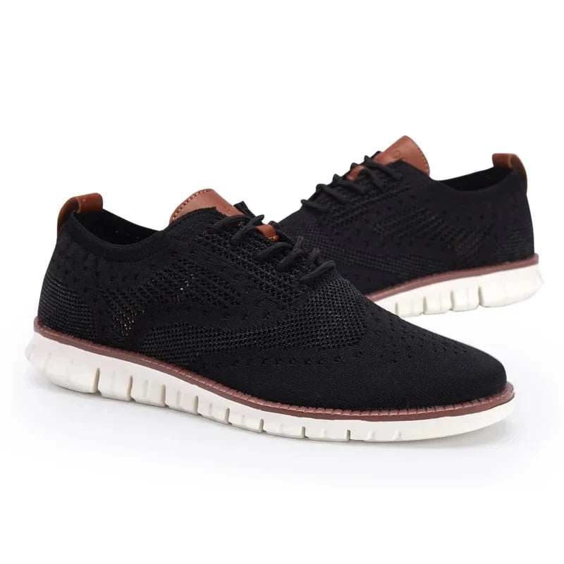 Swift – Baskets Homme Ultra-Confort Toutes Saisons en Maille Premium – Noir