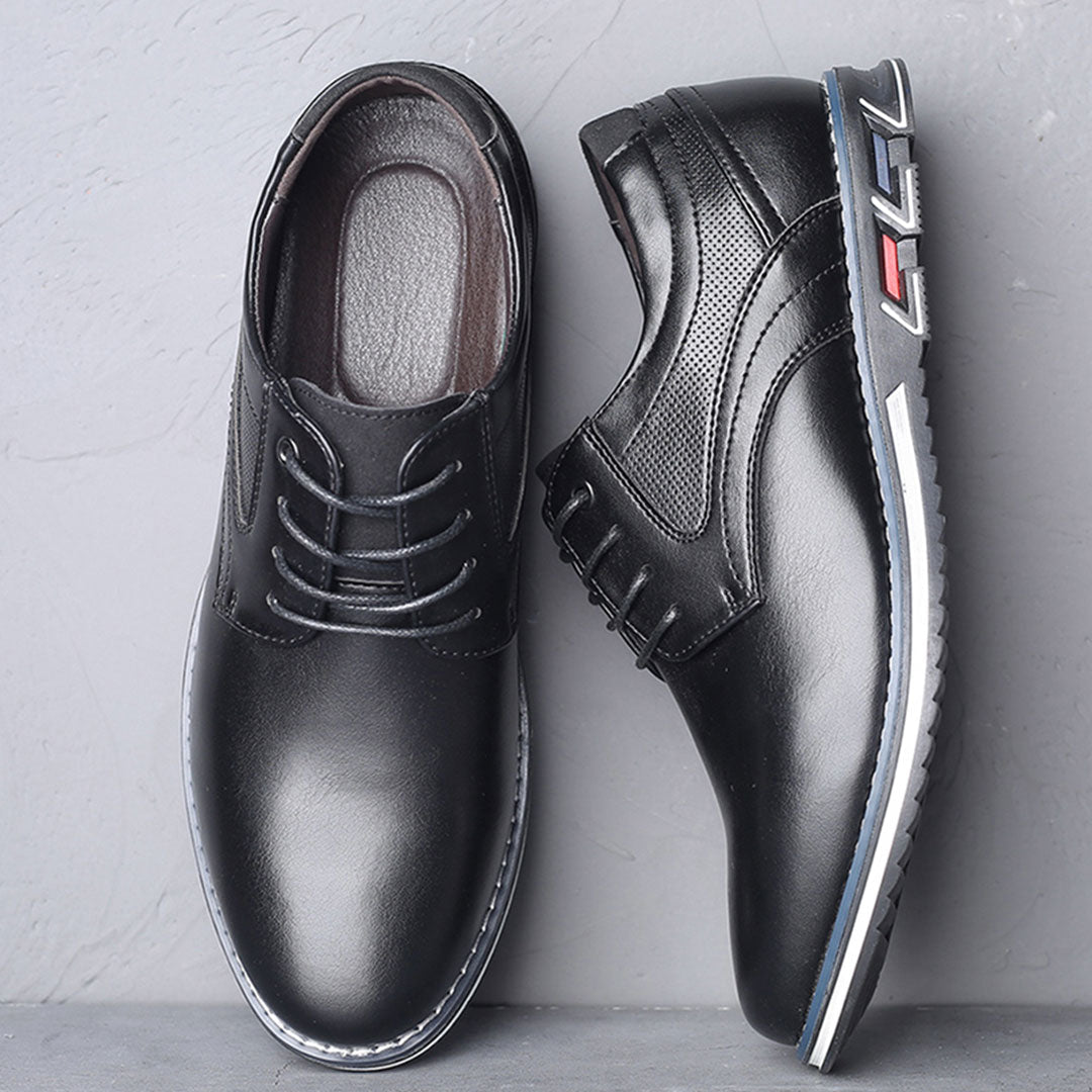 York - Chaussures Hommes Chaussures basses ultra confortables en maille premium - Noir