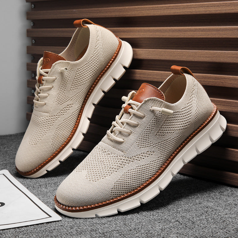 Urban – Baskets Homme en Maille Confortable – Beige – Édition limitée