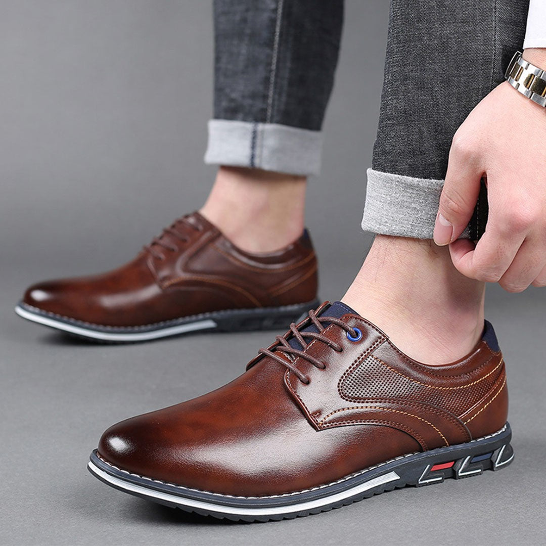 York - Chaussures hommes ultra confortables en maille premium - Marron