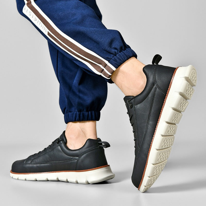 St. James AeroFlex – Baskets pour homme ultra-confortables et élégantes – Noir