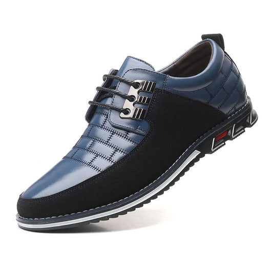 Oxford – Chaussures pour homme Chaussures ultraconfortables toutes saisons en cuir vegan haut de gamme – Bleu royal