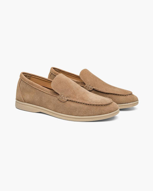 St. James – Mocassins confortables en daim caramel