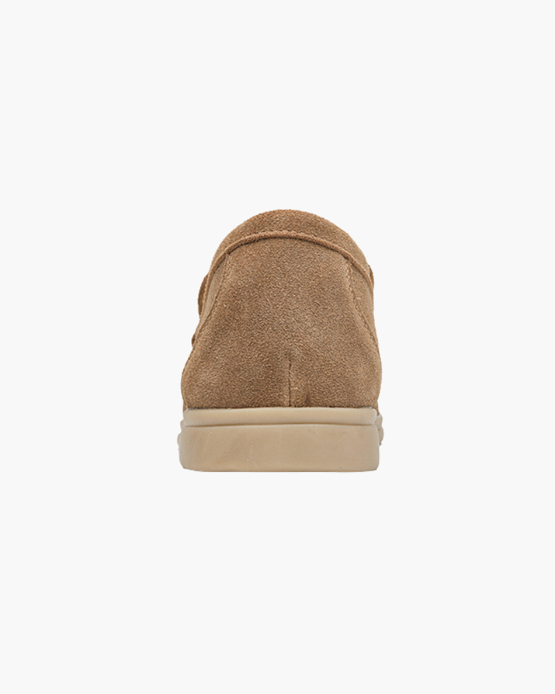 St. James – Mocassins confortables en daim caramel