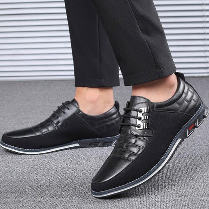 Oxford – Chaussures pour homme Chaussures ultraconfortables toutes saisons en cuir vegan haut de gamme – Noir