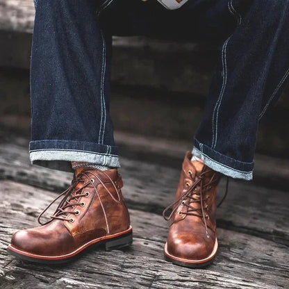 St. James - Bottes Frontier en cuir véritable - Marron