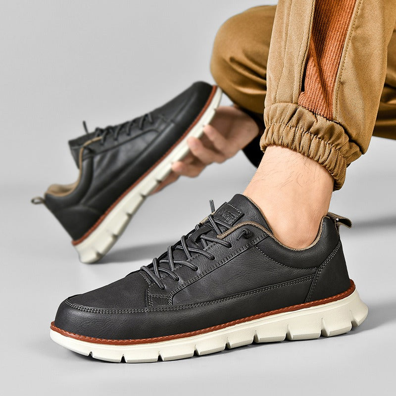 St. James AeroFlex – Baskets pour homme ultraconfortables et élégantes – gris foncé