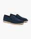 St. James – Mocassins confortables en daim bleu marine