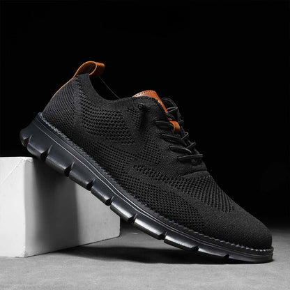 Urban Blackout – Baskets Homme Ultra-Confort Toutes Saisons en Maille Premium – Noir