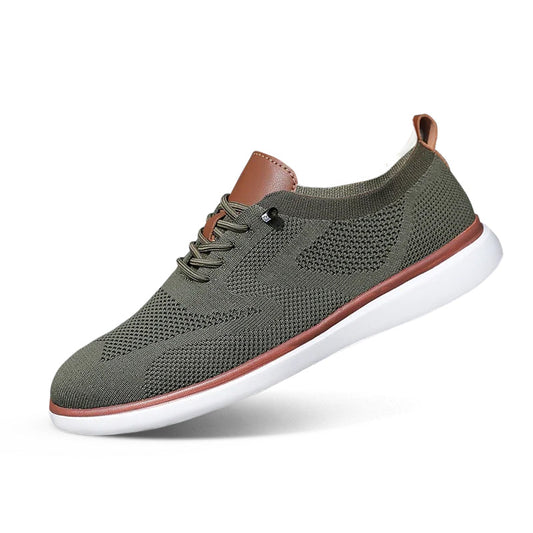 Urban Classic – Baskets confortables pour hommes en tricot vert