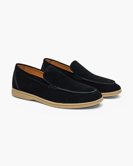 St. James – Mocassins confortables en daim noir