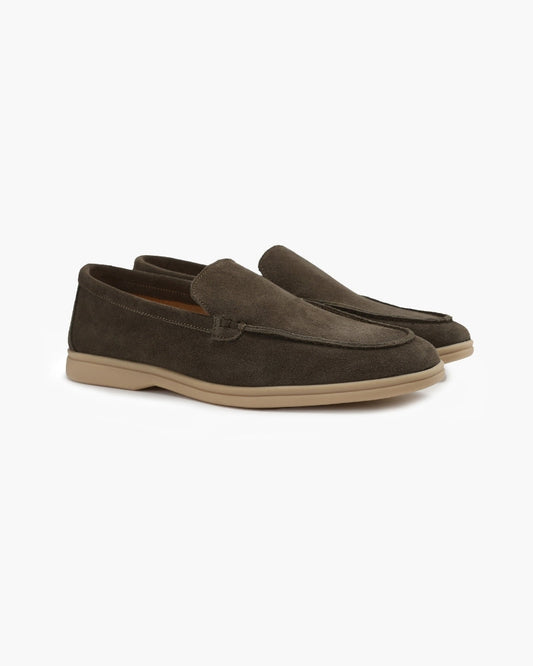 St. James – Mocassins confortables en daim marron