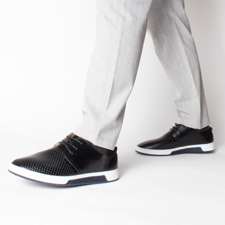 St. James - Respirer chaussures habillées en cuir véritable – Noir