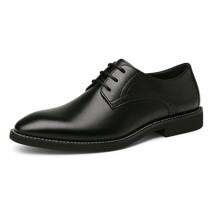 St. James - Wingtip Dress chaussures habillées en cuir véritable - Noir
