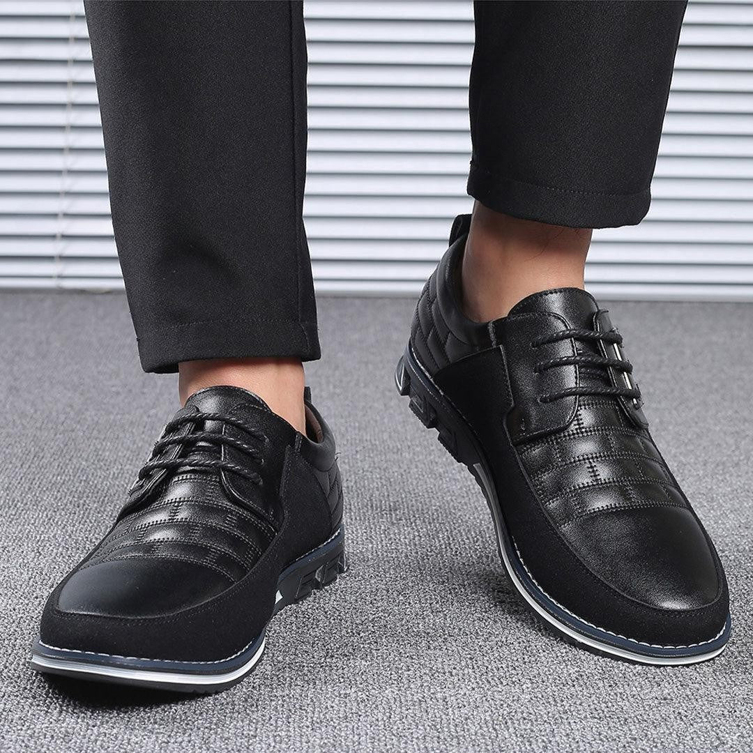 Oxford – Chaussures pour homme Chaussures ultraconfortables toutes saisons en cuir vegan haut de gamme – Noir