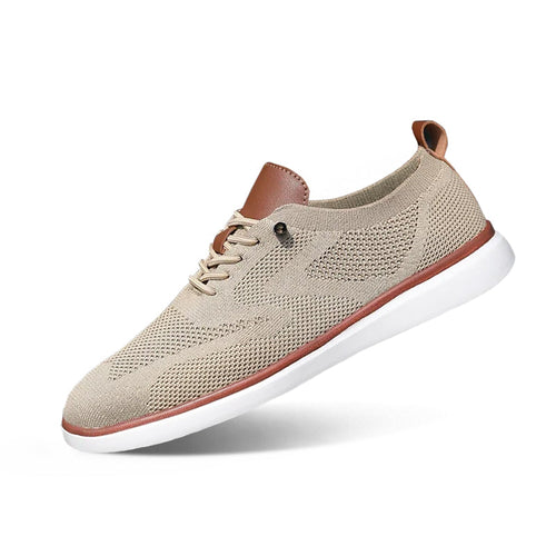 Urban Classic – Baskets confortables pour hommes en tricot beige