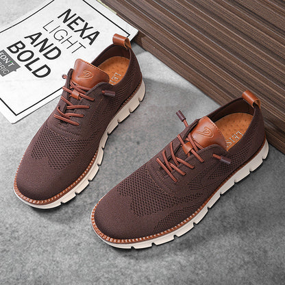 Urban – Baskets Homme en Maille Confortable – Marron – Édition limitée