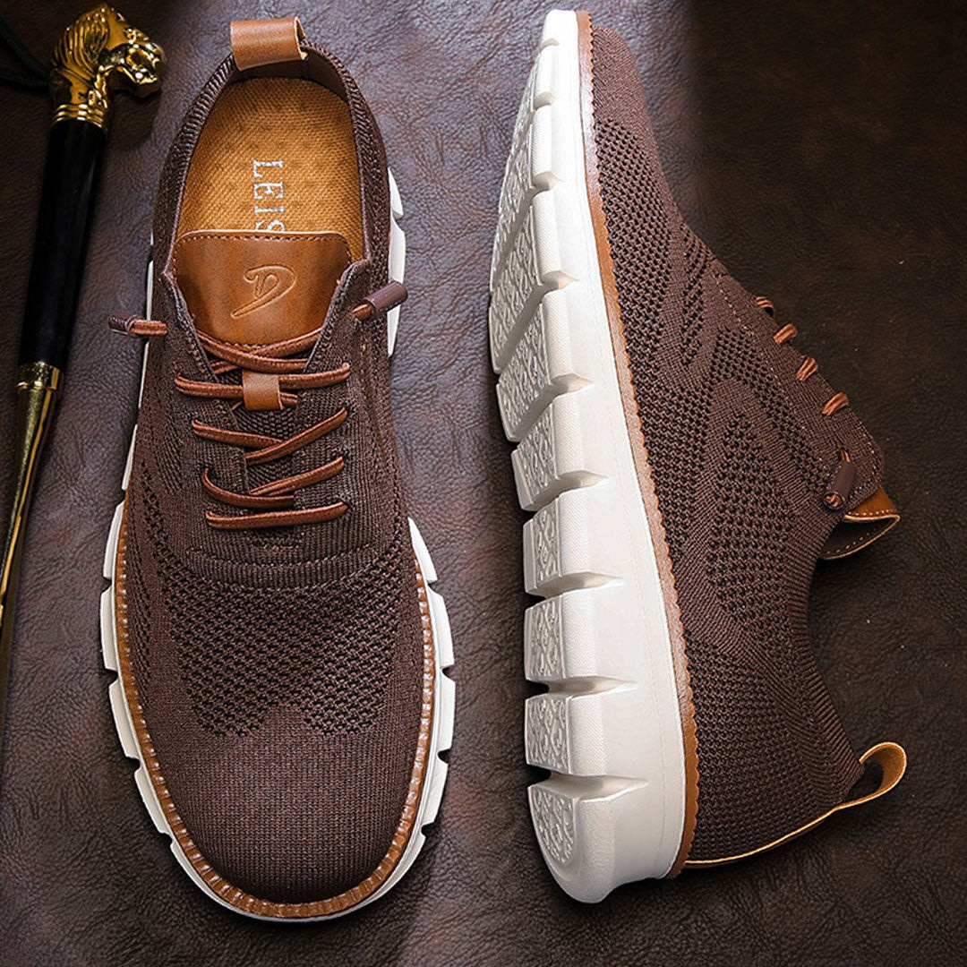 Urban – Baskets Homme en Maille Confortable – Marron – Édition limitée