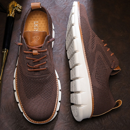 Urban – Baskets Homme en Maille Confortable – Marron – Édition limitée