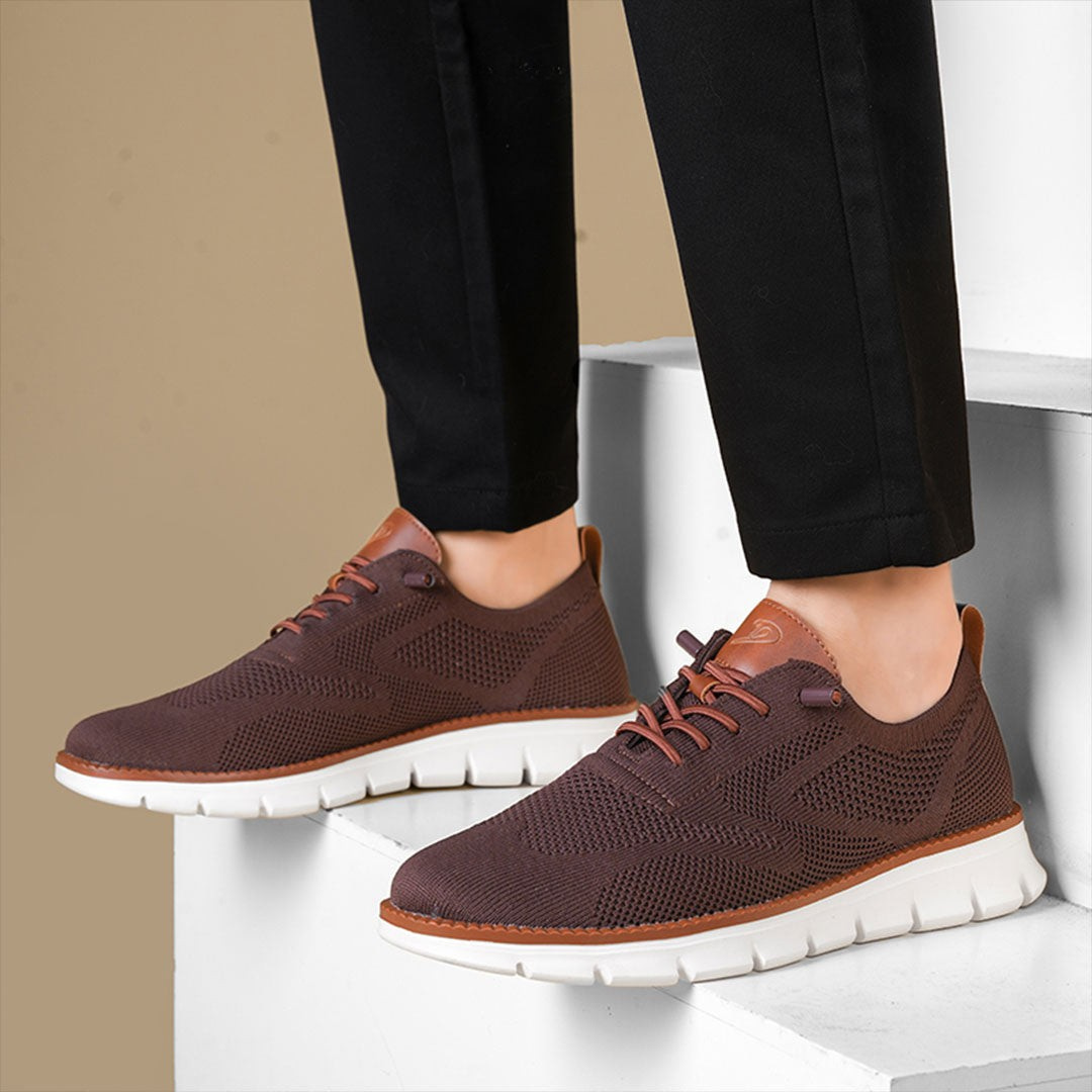Urban – Baskets Homme en Maille Confortable – Marron – Édition limitée