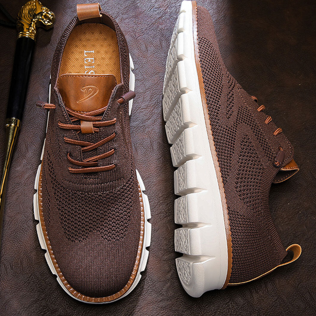 Urban – Baskets Homme en Maille Confortable – Marron – Édition limitée