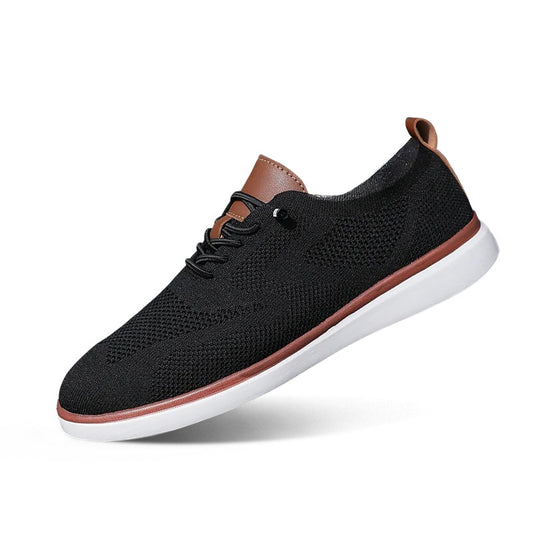 Urban Classic – Baskets confortables pour homme en tricot noir