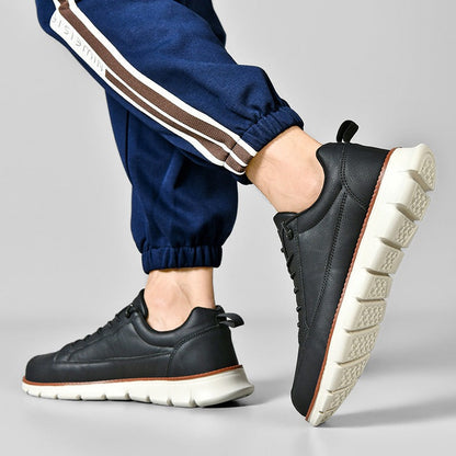St. James AeroFlex – Baskets pour homme ultra-confortables et élégantes – Noir