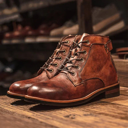 St. James - Bottes Frontier en cuir véritable - Marron